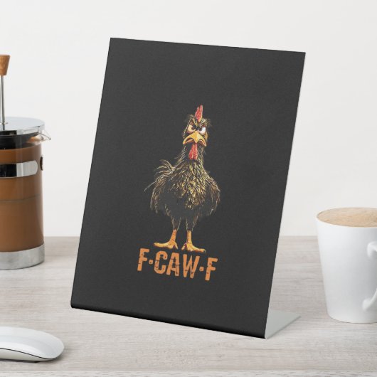 F-Caw-F Creative Casual Reclamebord Met Voetstuk (Insitu)