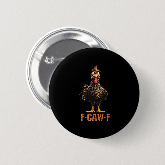 F-Caw-F Creative Casual Ronde Button 5,7 Cm (Voorkant /achterkant)