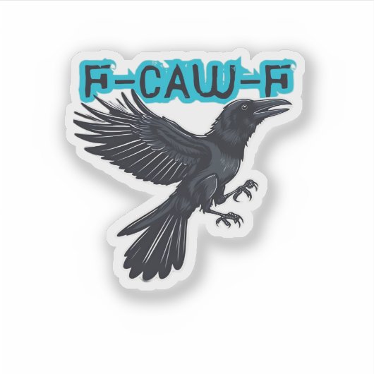 F Caw F Creative Casual Style Sticker (Voorkant)