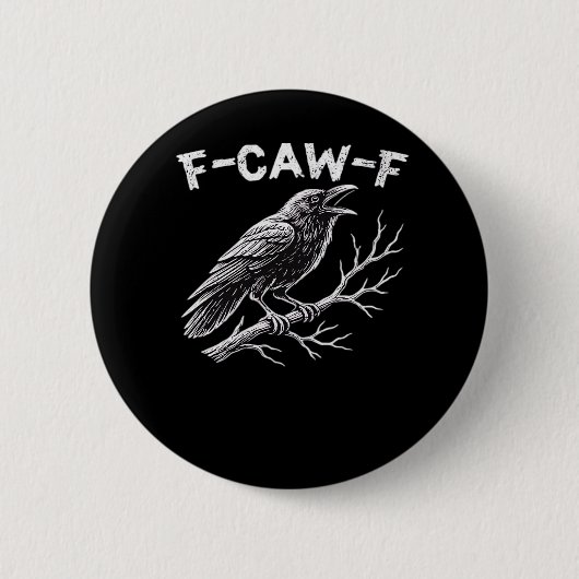 F-Caw-F Creative Style Ronde Button 5,7 Cm (Voorkant)