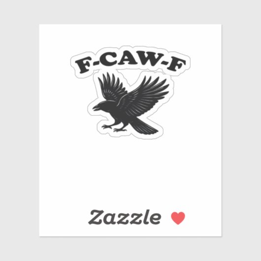 F-Caw-F Creative Style Sticker (Vel)