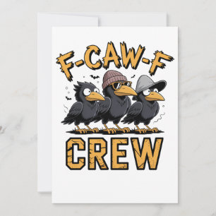 F-CAW-F Crew Grappige bijpassende neven outfit Kaart
