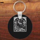 F-Caw-F Crow Aesthetic Casual Sleutelhanger (Voorkant)