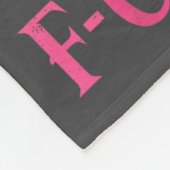 F Caw F Crow Anti Valentine's Day Dark Gothic Brok Fleece Deken (Hoek)