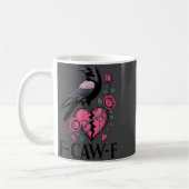 F Caw F Crow Anti Valentine's Day Dark Gothic Brok Koffiemok (Links)