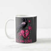 F Caw F Crow Anti Valentine's Day Dark Gothic Brok Koffiemok (Links)