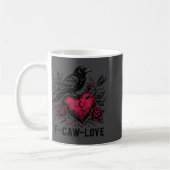 F Caw F Crow Anti Valentine's Day Dark Gothic Brok Koffiemok (Links)