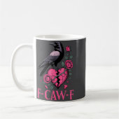 F Caw F Crow Anti Valentine's Day Dark Gothic Brok Koffiemok (Links)