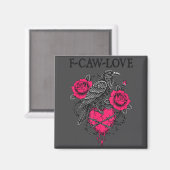 F Caw F Crow Anti Valentine's Day Dark Gothic Brok Magneet (Voorkant / Achterkant)