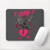 F Caw F Crow Anti Valentine's Day Dark Gothic Brok Muismat (Met muis)
