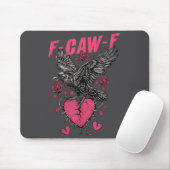 F Caw F Crow Anti Valentine's Day Dark Gothic Brok Muismat (Met muis)