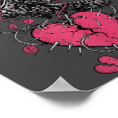 F Caw F Crow Anti Valentine's Day Dark Gothic Brok Poster (Hoek)