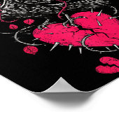 F Caw F Crow Anti Valentine's Day Dark Gothic Brok Poster (Hoek)