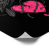 F Caw F Crow Anti Valentine's Day Dark Gothic Brok Poster (Hoek)