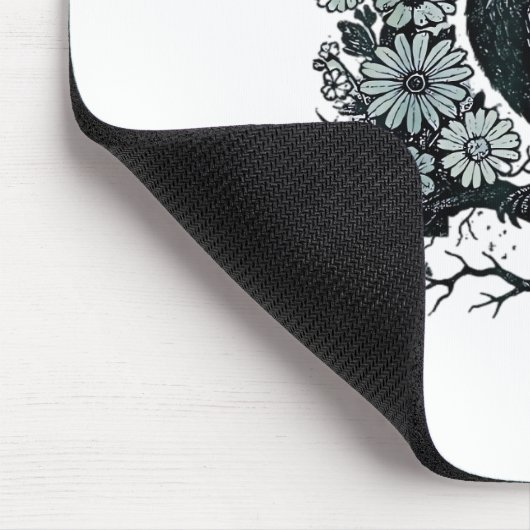 F-Caw-F Crow Bird Retro Classic Muismat (Hoek)