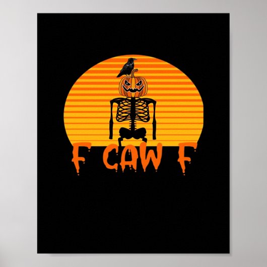 F-Caw-F Crow Classic Aesthetic Casual Poster (Voorkant)