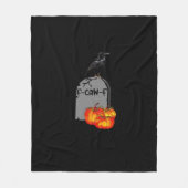 F-Caw-F Crow Classic Retro Cool Fleece Deken (Voorkant)