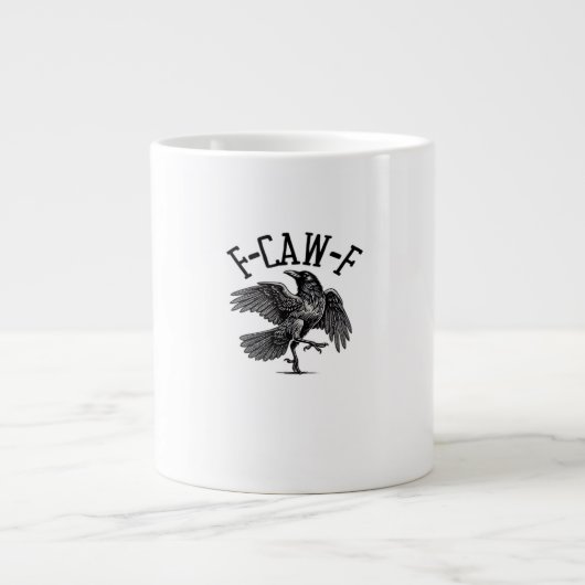 F Caw F Crow Creatieve Zaken Grote Koffiekop (Voorkant)