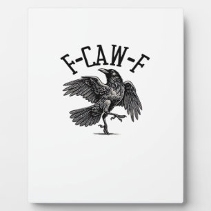 F Caw F Crow Creatieve Zondagse Kleren Fotoplaat