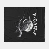 F-Caw-F Crow Funny Crow F-Caw-F Gear Creative Styl Fleece Deken (Voorkant (Horizontaal))