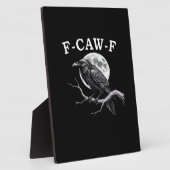 F-Caw-F Crow Funny Crow F-Caw-F Gear Creative Styl Fotoplaat (Zijkant)