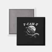 F-Caw-F Crow Funny Crow F-Caw-F Gear Creative Styl Magneet (Voorkant / Achterkant)