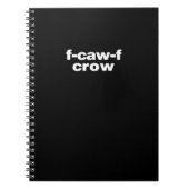 F-Caw-F Crow Funny Crow Retro Classic Notitieboek (Voorkant)