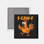 F-caw-f Crow Funny Fcawf Black Bird Chicken Meme G Magneet (Voorkant / Achterkant)