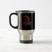 F-Caw-F Crow Funny Gothic Moon Bird Halloween Retr Reisbeker (Links)
