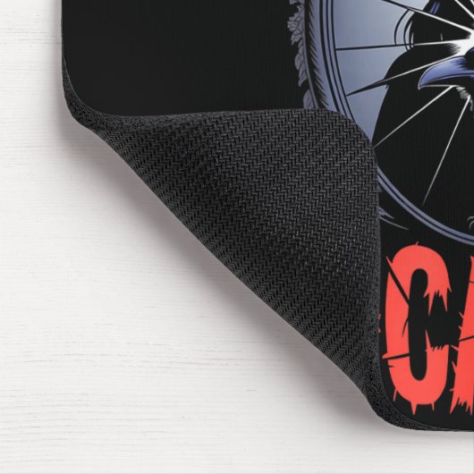 F-caw-f Crow Funny Gothic Moon Black Bird Hallowee Muismat (Hoek)