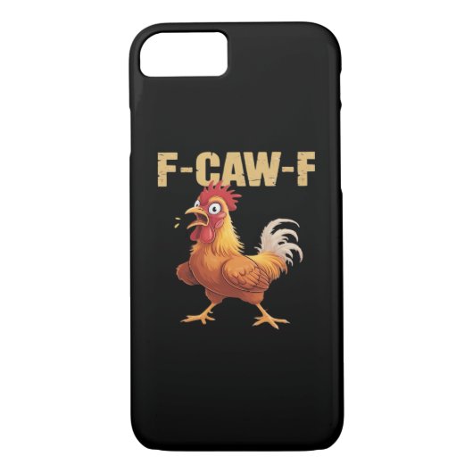 F-Caw-F Crow Gothic Funny Humor Case-Mate iPhone Case (Achterkant)