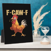 F-Caw-F Crow Gothic Funny Humor Fotoplaat (Zijkant)