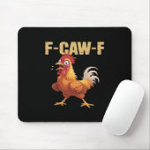 F-Caw-F Crow Gothic Funny Humor Muismat (Met muis)