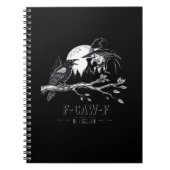F-Caw-F Crow Halloween Witch F-Caw-F Notitieboek (Voorkant)