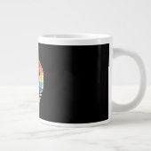 F-Caw-F Crow Humor Funny Gothic Retro Classic Grote Koffiekop (Rechts)