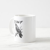 F Caw F Crow Lover Raven Meme Classic Style Koffiemok (Voorkant links)