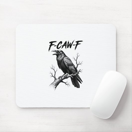 F Caw F Crow Lover Raven Meme Classic Style Muismat (Met muis)