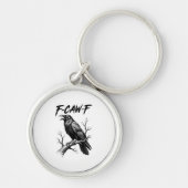 F Caw F Crow Lover Raven Meme Classic Style Sleutelhanger (Voorkant)