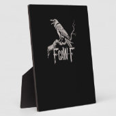 F-Caw-F Crow Pun Funny Bird Cawing Grunge Back Tri Fotoplaat (Zijkant)