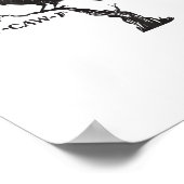 F-Caw-F Crow Pun Funny Bird Cawing Grunge Creative Poster (Hoek)