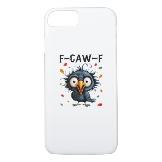 F-Caw-F Crow Pun Funny Bird Cawing Grunge Hallowee Case-Mate iPhone Case (Achterkant)