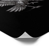 F-Caw-F Crow Pun Funny Bird Cawing Grunge Poster (Hoek)