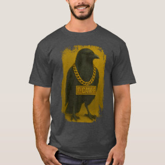 F-Caw-F Crow Quote Black Raven Bird Humor - vintag T-shirt