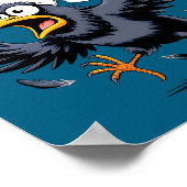 F-caw-f Crow Quote Meme - Funny Christmas Raven Hu Poster (Hoek)