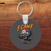 F-caw-f Crow Quote Meme - Funny Christmas Raven Hu Sleutelhanger (Voorkant)