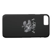 F-Caw-F Crow Retro Classic Case-Mate iPhone Case (Achterkant (Horizontaal))