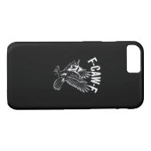 F-Caw-F Crow Retro Classic Case-Mate iPhone Case (Achterkant (Horizontaal))