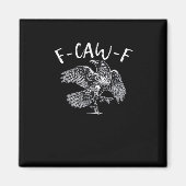F-Caw-F Crow Retro Classic Magneet (Voorkant)