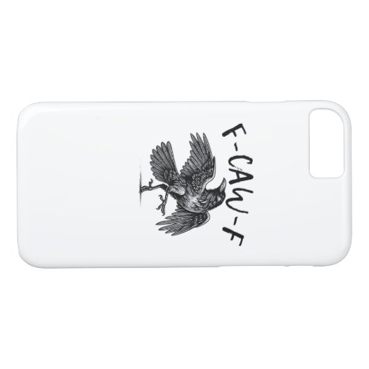 F Caw F Crow Retro Classic Style Case-Mate iPhone Case (Achterkant (Horizontaal))