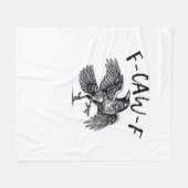 F Caw F Crow Retro Classic Style Fleece Deken (Voorkant (Horizontaal))